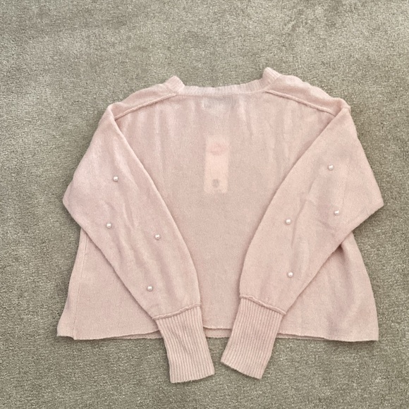 Wildfox Blush Pearl Embellished Sweater small - Picture 5 of 6